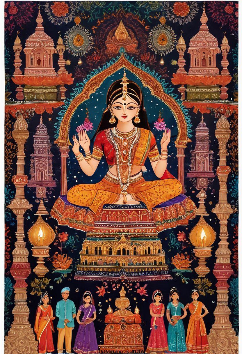 A beautifully detailed collage showcasing the vibrant essence of Indian culture, featuring traditional Indian motifs, couples engaged in joyous cultural festivities, intricate patterns symbolizing love and connection, and elements representing both pleasure and relationships, such as candles, flowers, and festive decorations. The scene is rich in colors and cultural depth, set against a backdrop of iconic Indian architecture. vibrant colors. super-realistic.